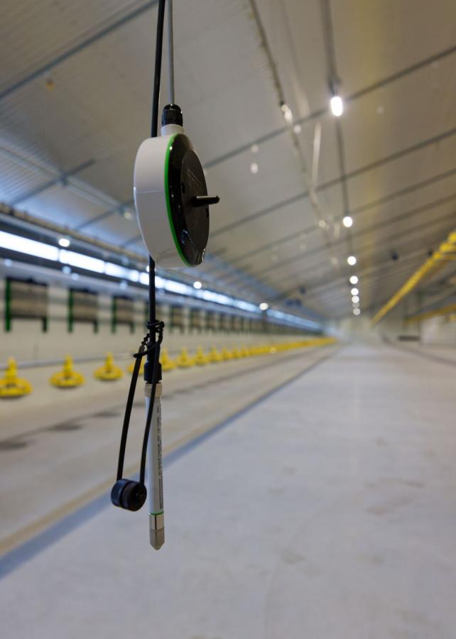 Klimaatsensoren in een pluimveestal