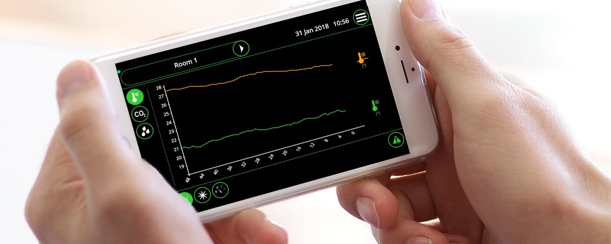 Extra gebruiksgemak met Infinia remote app voor champignoncomputers