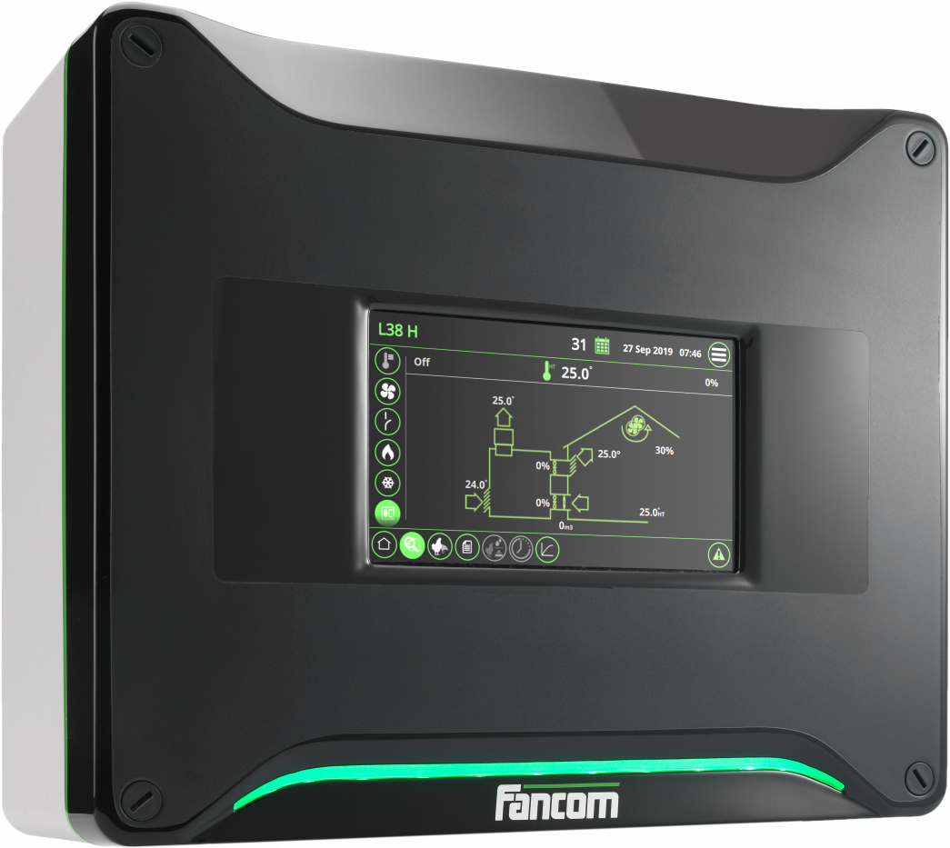 Nieuwe warmtewisselaarregeling in Lumina 38H klimaatcomputer