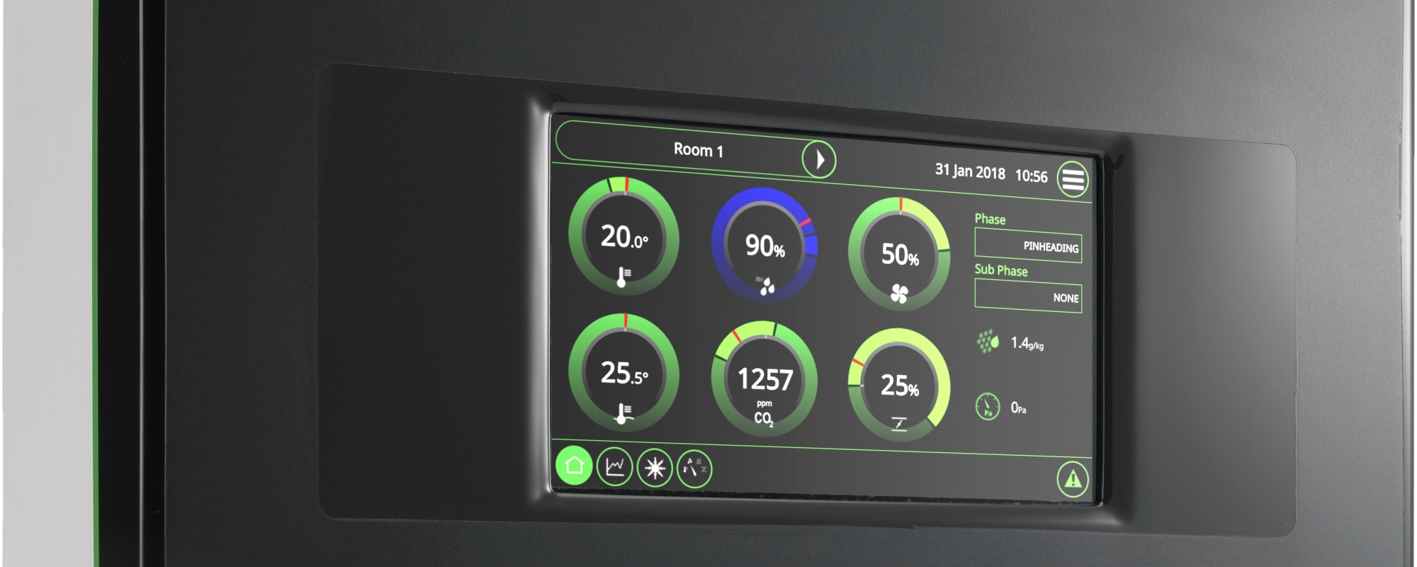 Next step in control; meer bedieningsgemak voor de Lumina champignoncomputers